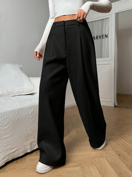 Casual High Waisted Wide Leg Pants