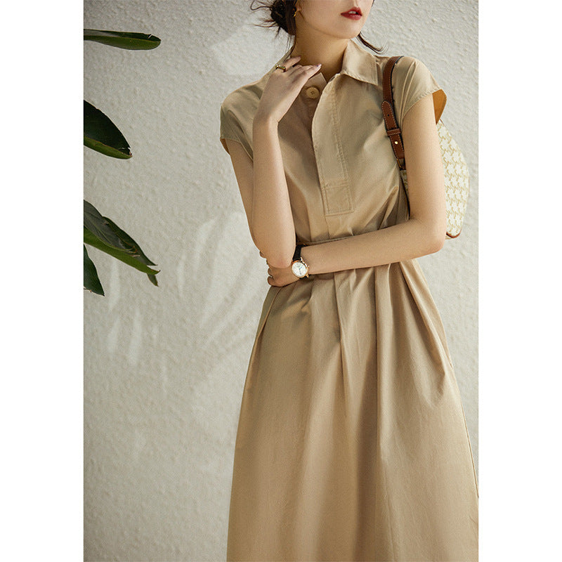 Polo Neck Short Sleeve Dress