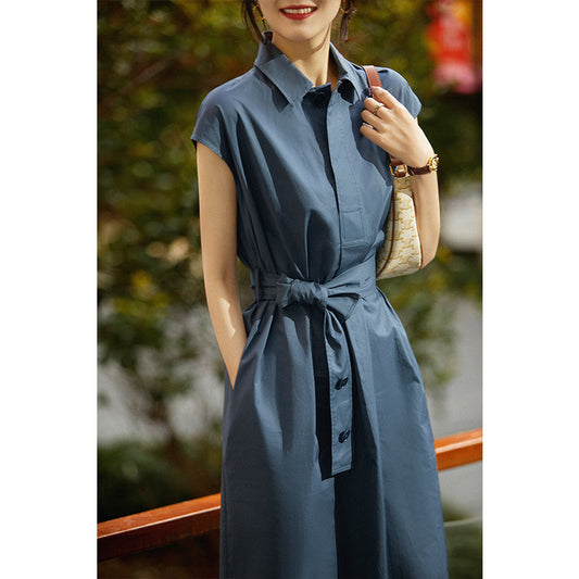 Polo Neck Short Sleeve Dress